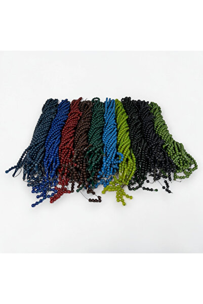 Zey-Al 10 mm Colorful 99-Piece Prayer Rosary |   Mixed Color Leather Piece Da...