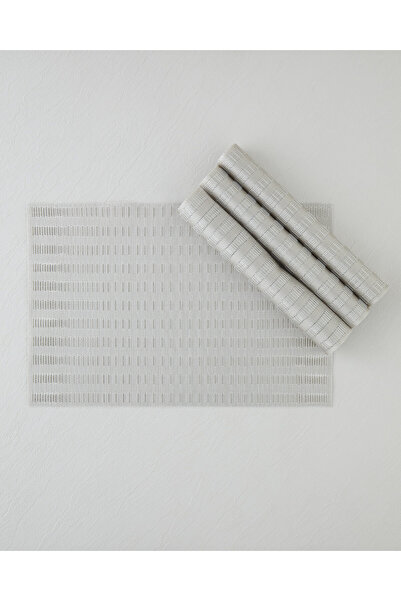 English Home Gridify Pvc 4'lü Amerikan Servis 30x45 cm Bej