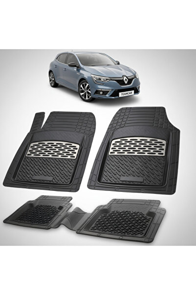 TEAMCAR Πατάκια δαπέδου Renault Megane IV 2 Hatchback Συμβατά 2020-2024 | Ασημί