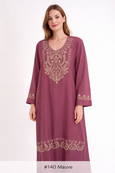 Kareem Miss Salma Women's Cotton jalabiya with luxurious oriental embroidery,...