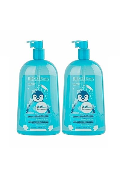 Bioderma ABCDerm Gel de curățare spumant delicat, set gel – 2 × 1000 ml