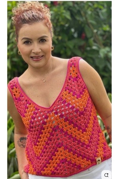 MEGA Megahan boutıqıe renklı crochet el örgü tığ işi yazlık boho stıl trend a...