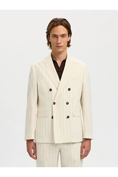 SELECTED Blazer Regular Fit Nadelstreifen