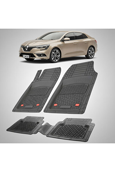 TEAMCAR Πατάκια δαπέδου Renault Megane IV 1 Sedan συμβατά 2016-2020 | Μαύρο