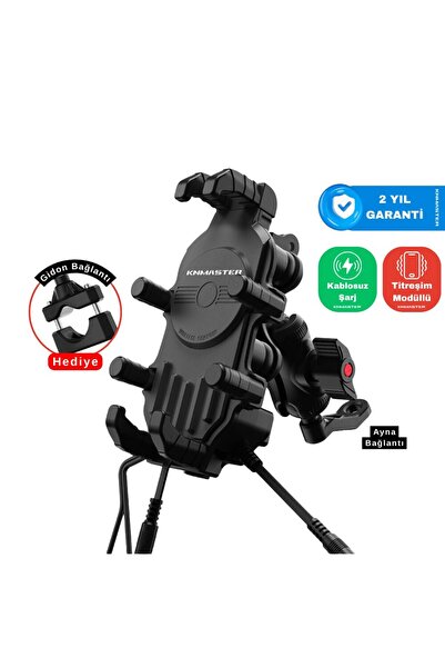 Knmaster TT-820WC Kablosuz Şarjlı Tüm Motosikletlere Uyumlu Titreşim Modüllü ...