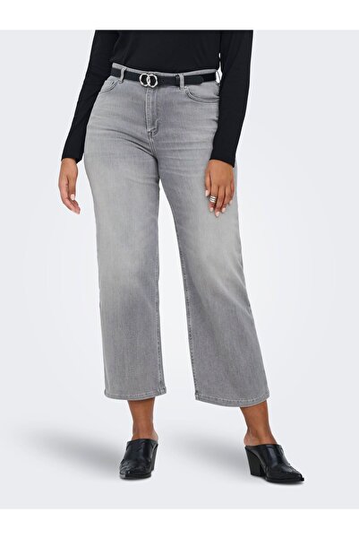 Only Carmakoma Jeans mit weitem Bein CARWILLY Hohe Taille Weiter Beinschnitt ...