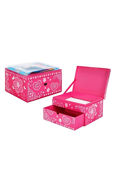 Sunman مجموعة تصميم علب المجوهرات 78474 باللون الوردي