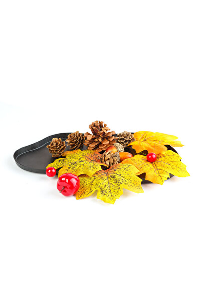 OEM Autumn decoration - set with leaf, cone, pumpkin - 4 types