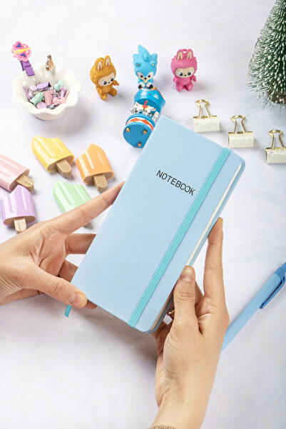 DİVAL دفتر ملاحظات مدرسي بغلاف صلب مقاس 9x18 سم، بنقش مربعات صفحة، غير مؤرخ، ...