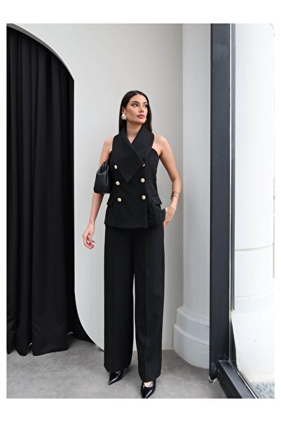 ESRAHELVACI Double-Breasted Vest Pant Set