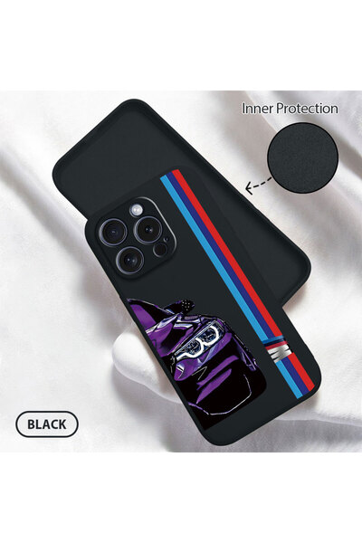 Hontinga حافظة هاتف من السيليكون الناعم متوافقة مع iPhone 15 Pro بنمط BMW مع ...