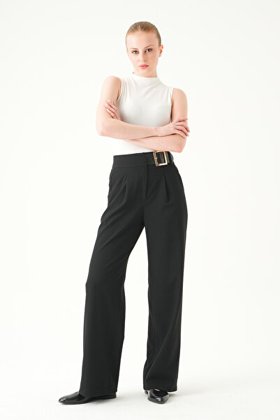 Rays Negru curea Detaliu pantaloni palazzo 8421A