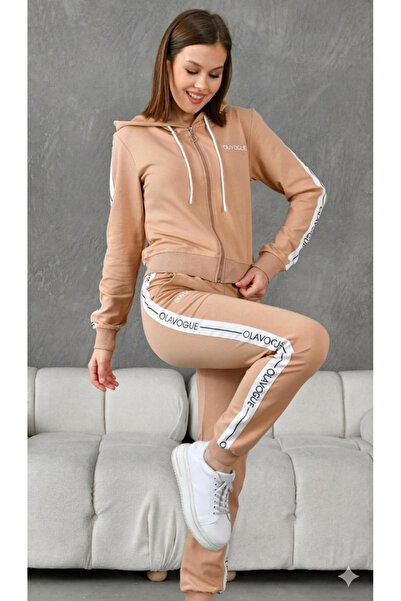 DJC Women's Nude Beige Tracksuit