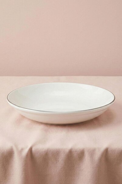 Soley Ceyda |   Platinum Edged Porcelain Large Bowl (25 cm)