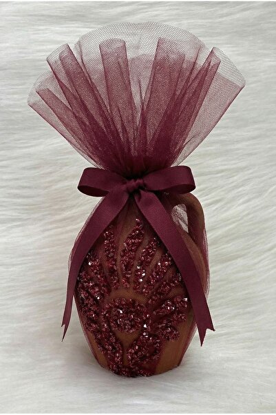 ZEYMERADE Burgundy Luxury Applique Test, Ornate Bridal Henna Night Test, Wedd...