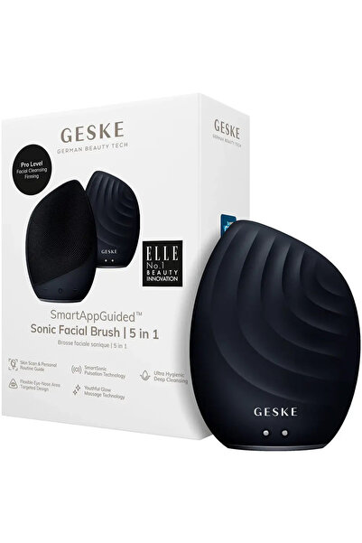 Geske Sonic Facial Brush 5 in 1 Sonic Skin Cleansing Device Black