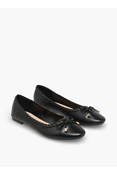 Flora Bella by Shoexpress Women Braided Trim Ballerina Shoes