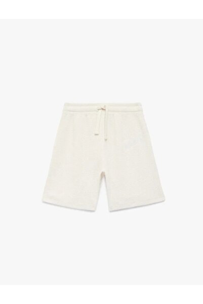 Koton Beli Bağcıklı Pamuklu Basic Şort