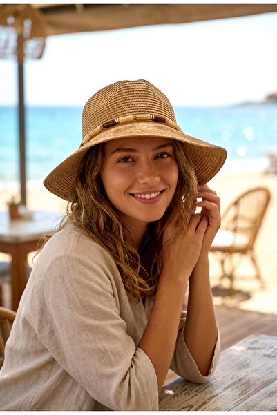 LAGRANZE Natura Hasır Kadın Güneş Şapkası