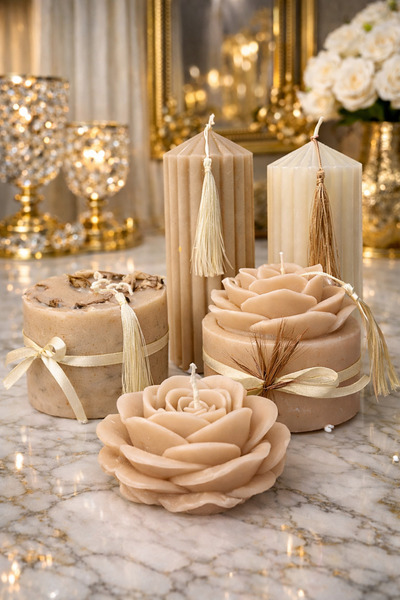 MUM El Yapımı Dekoratif Seti – Lüks Tasarım Kokulu – Ev Dekoru & Hediye Seti