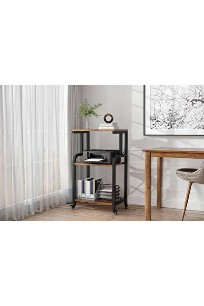 Vivense Raflı Yazıcı Sehpası Atlantik Çam, 45X30X90