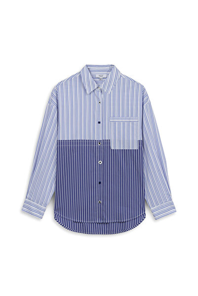 Twist ÇİZGİ DESEN COLORBLOCK GÖMLEK