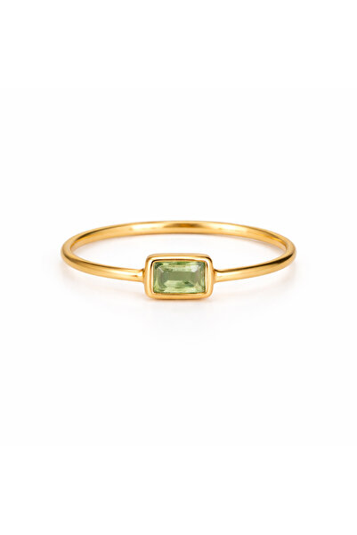 B Design jewelry Megara Peridot (Zebercet) Silver Ring