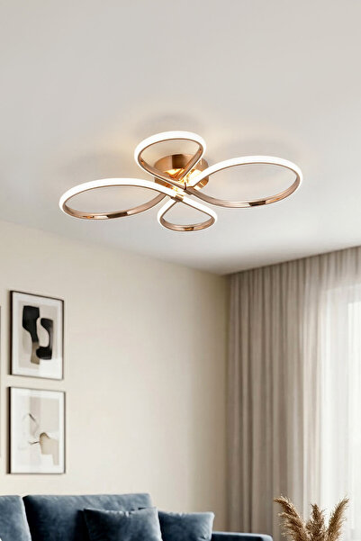 TERRA LIGHTING Feriz Model Modern Plafonyer,3 Renk Yanabilen Power Led Avize,...