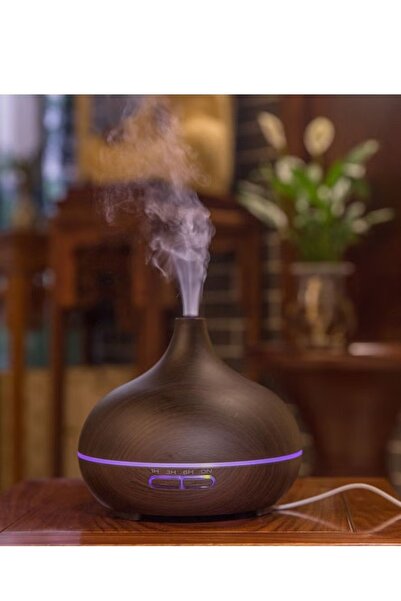 Mi VAZA 500ML Aromatherapy Essential Oil Diffuser Wood Grain Remote Control U...