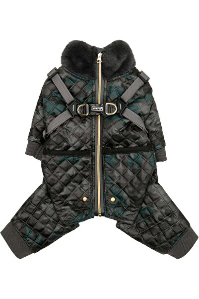 BYLUR Jumpsuit Siyah Tasmalı Köpek Tulumu