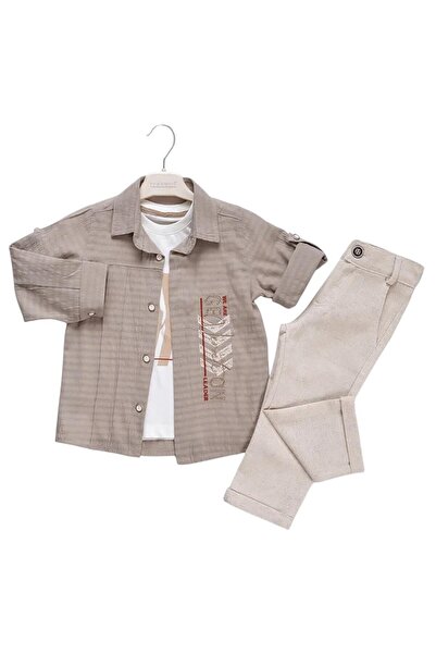 Bluefeet Brown 3-Piece Boy's Suit 2-5 Years