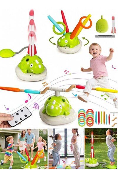 Generic 3-in-1 Musical Jump Outdoor Toy for Kids, Toss Ring Game Toy and Rock...