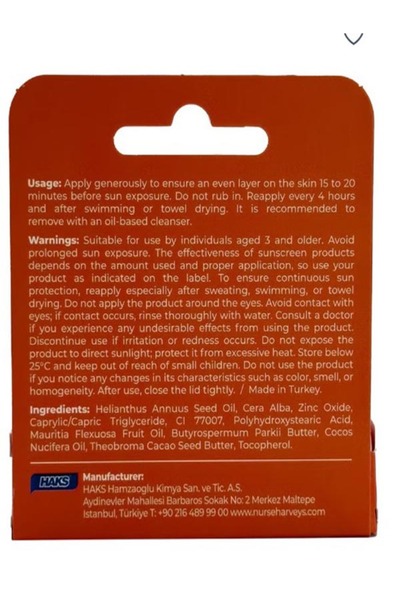 Nurse Harvey's Sun Stick 15gr, and Fun Stick (Violet Pink color) 95% Natural Ingredients, SPF 50+