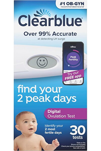 clear blue اختبار الإباضة Clearblue الرقمي، عدد 30