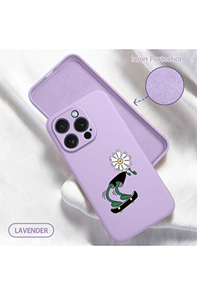 Hontinga غطاء هاتف من السيليكون الناعم متوافق مع iPhone 15 Pro، يحتوي على مخم...