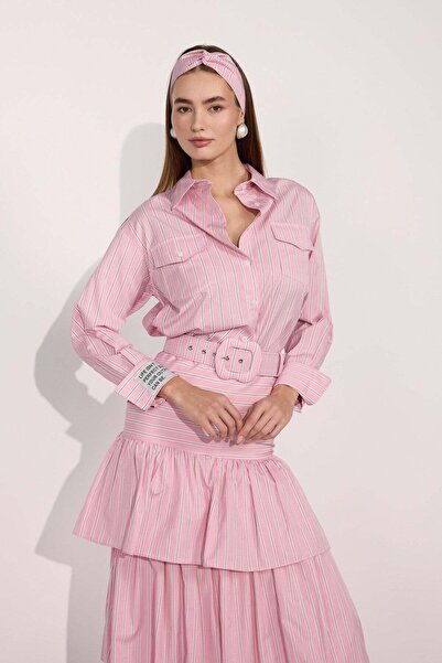 NOK İSTANBUL Queen Breeze Shirt&Bandana Pink