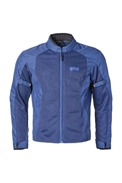 GMS FIFTYSIX.7 NAVY BLUE Yazlık Fileli Korumalı Motosiklet Montu