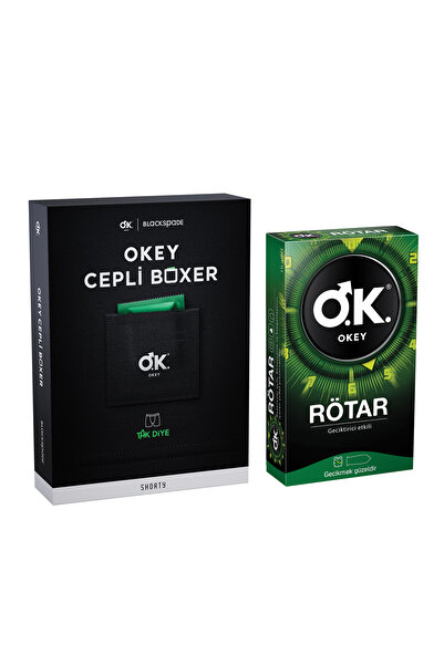 Okey Cepli Boxer Large + Rötar 10’lu Prezervatif