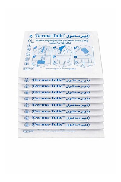 DERMATE Dermatol Sterile Vaseline Gauze 20*10 cm - 10 Pieces