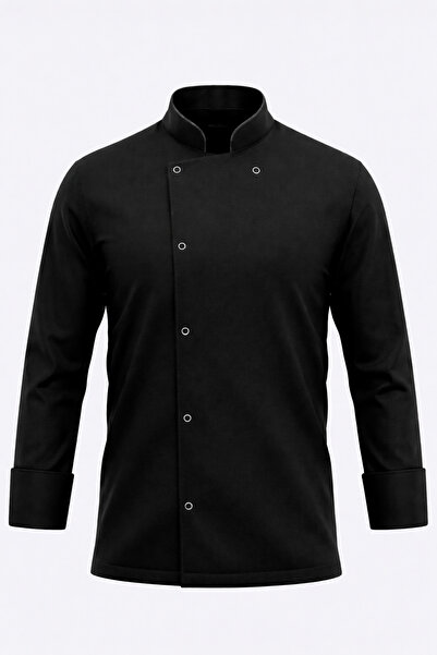 LOOKMT MODA Unisex Şef Ceketi Uzun Kollu