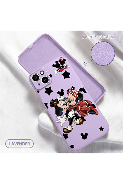 Hontinga حافظة هاتف من السيليكون الناعم متوافقة مع هاتف iPhone 14 Plus مع مخم...