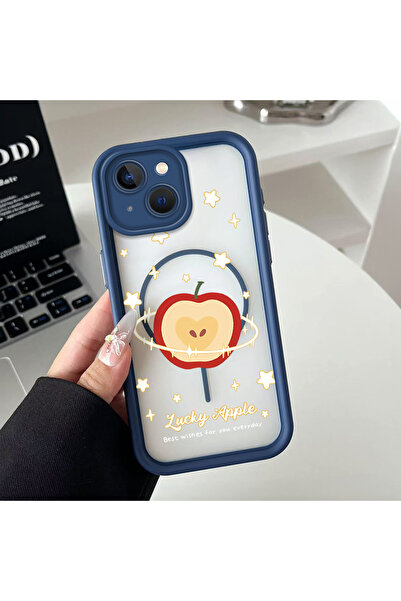 Hontinga حافظة هاتف من السيليكون الشفاف متوافقة مع هاتف iPhone 14 Plus من Mag...