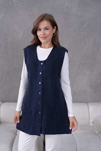 Bessia Butik Harttuş Yün Yelek