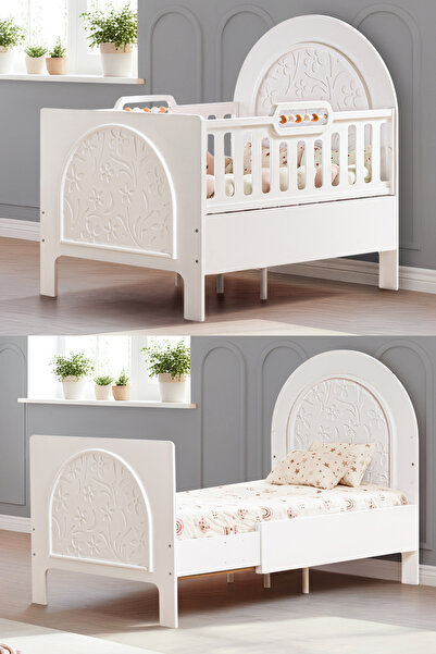 Setay MDF Beşik, Garden Büyüyen Beşik 90x130 - Garden Karyola 90x190