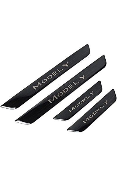 Tesay Προστατευτικά Μαρσπιέ Πόρτας από Ανοξείδωτο Ατσάλι (Μαύρο) – Tesla Model Y