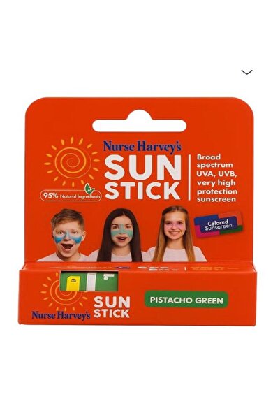 Nurse Harvey's Sun Stick15gr, and Fun Stick (Pistacho Green color) 95% Natura...