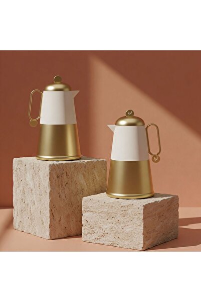 RAZ Lunara Kahwa & Tea Flask Set – Soft-Touch Body with Stainless Steel Accen...