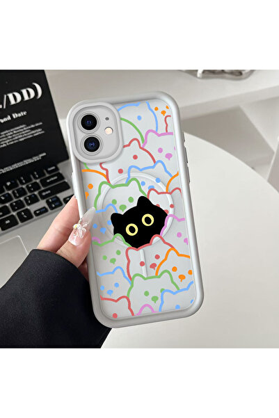 Hontinga iPhone 11 Compatible Transparent Magsafe Wireless Corner Silicone Ph...