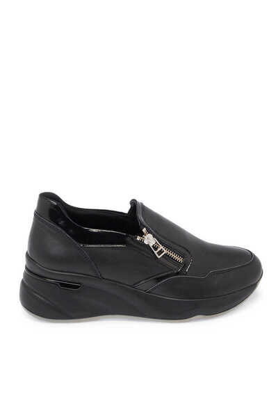 Tergan Siyah Hakiki Deri Kadın Sneaker - K25I1AY67942-A23