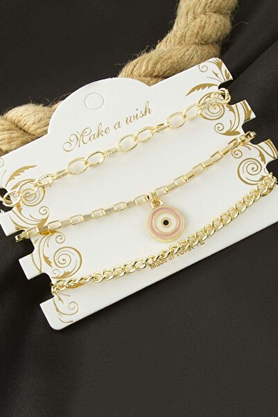 Generic Brand Nazar Chain Bracelet 3 Pieces